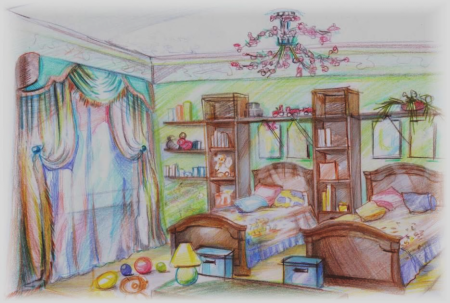 Моя комната рисунок