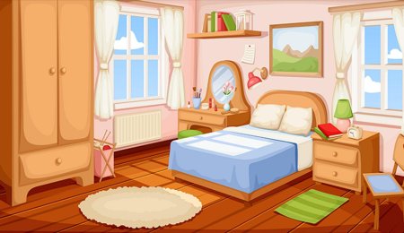 Детская мультяшная спальня