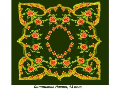 Павловские платки рисунки для детей