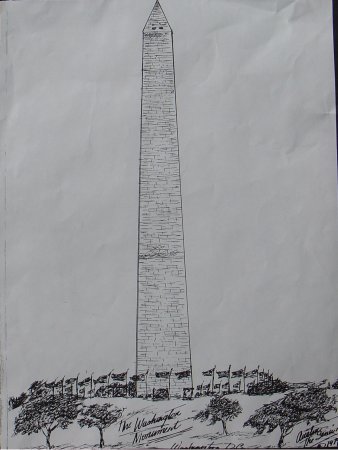 Монумент карандашный Обелиск