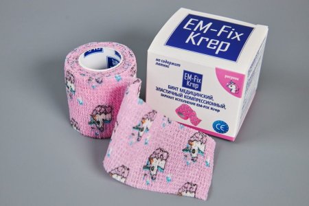 Самофиксирующийся бинт em Fix 10см