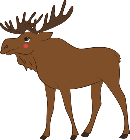 Лось рисунок