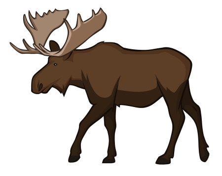 Лось мультяшный