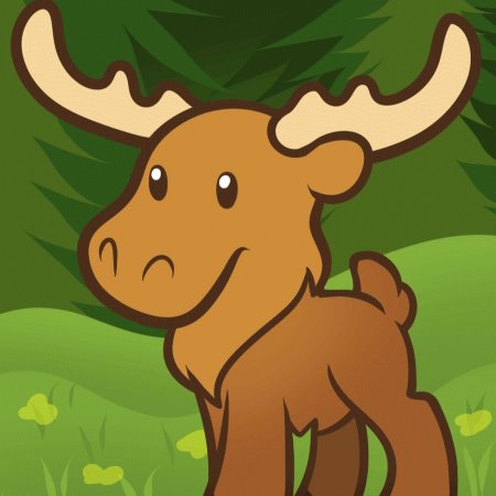 Лось мультяшный