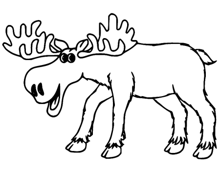Лось рисунок