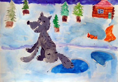 Детские рисунки к сказкам