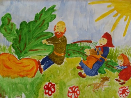 Детские рисунки к сказке о царе Салтане Пушкина