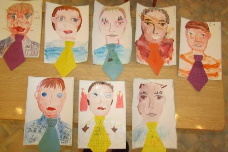 Рисование портрет папы старшая группа