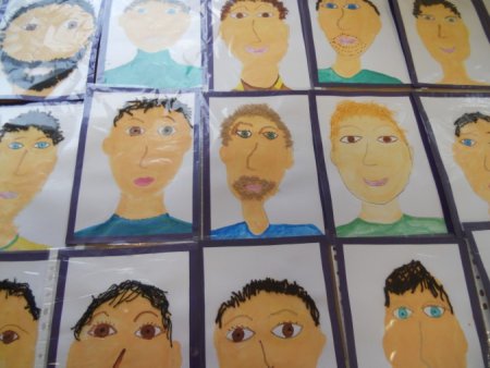 Рисование портрет папы