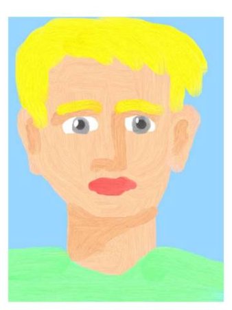 Рисование мужской портрет для детей