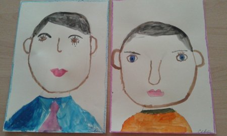 Рисование портрет папы в подготовительной группе