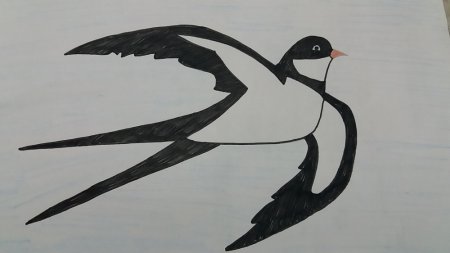 Рисование Ласточка