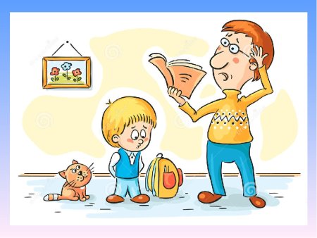 Домашнее задание с ребенком иллюстрация