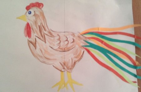 Петушок. Раскраска