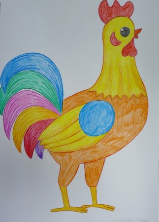 Петушок на заборе