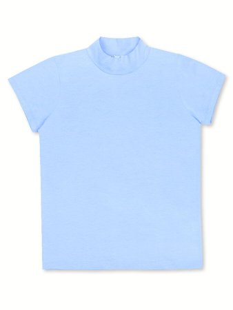 Голубая футболка с принтом