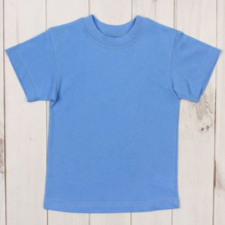 Синяя футболка макет