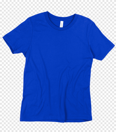 Короткая футболка голубая