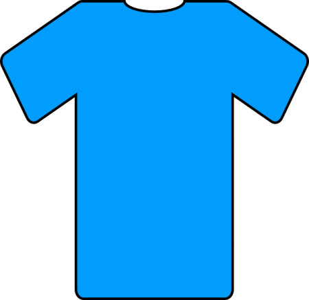 Синяя футболка рисунок