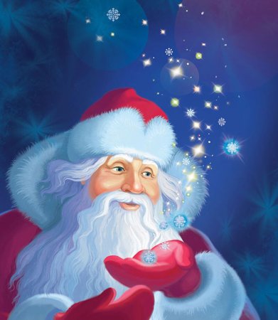 Голова Деда Мороза