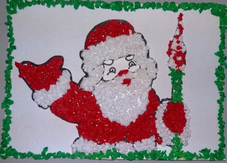 Мастер класс рисование Деда Мороза