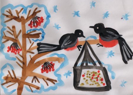 Рисунок на тему птицы