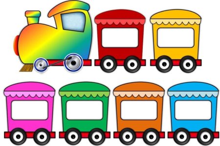 Детский рисунок паровозик с вагончиками (53 фото)