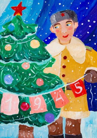 Рисунок елка Победы на конкурс