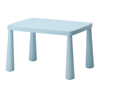 Синий стол для детей
