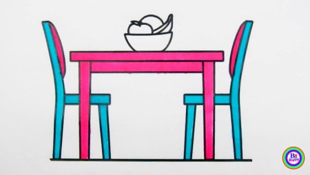 Стол и стул рисунок