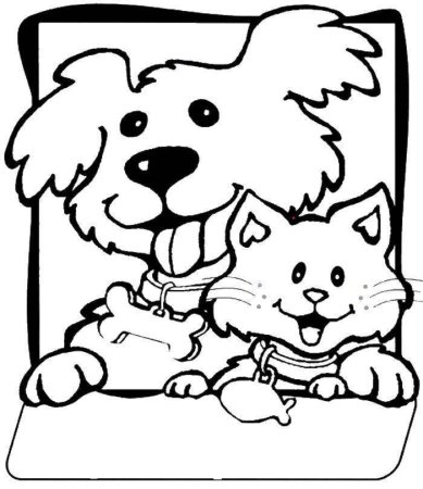 Детский рисунок кот и собака (49 фото)