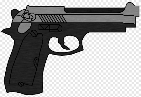 Нарисовать пистолет карандашом