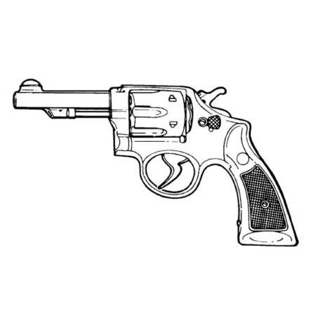 Пистолет рисунок детский (55 фото)