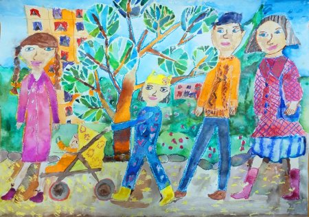 Конкурс рисунков семья