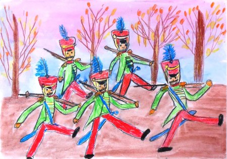 Марш рисунок