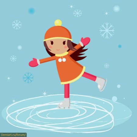 Девочка на коньках