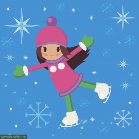 Девочка на коньках