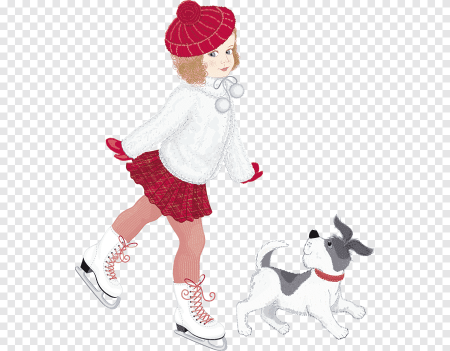 Раскраска девочка на коньках