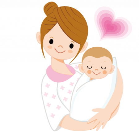 Мама с ребенком мультяшные