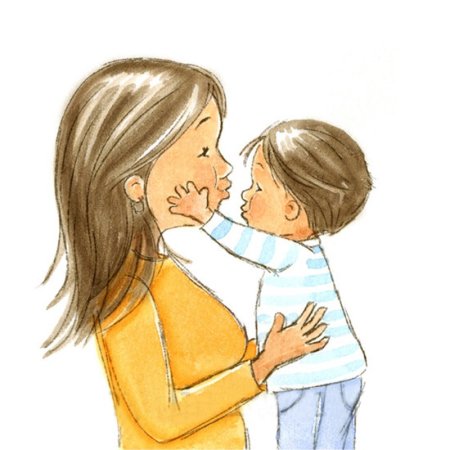 Мама и сын рисунок