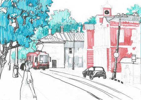 Городские зарисовки детские