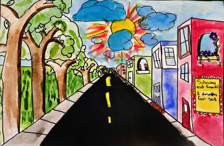 Перспектива в детских рисунках