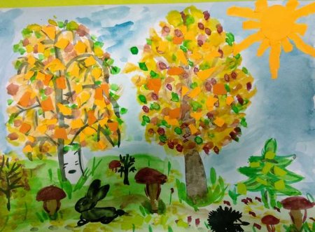Рисунок на тему осенняя фантазия в детский сад