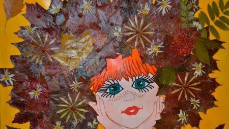 Девочка осень поделка