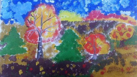 Рисунок в садик на тему осень