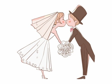 Жених и невеста рисунок