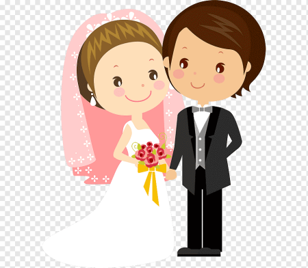 Жених и невеста Рисованные