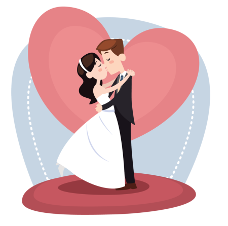 Мультяшная свадьба