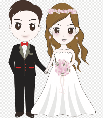 Мультяшный жених и невеста