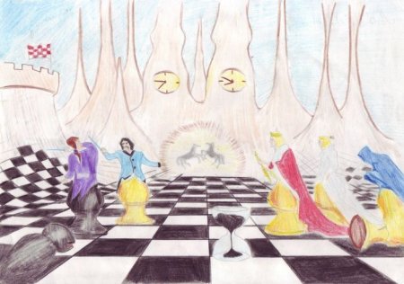 Шахматное королевство иллюстрации